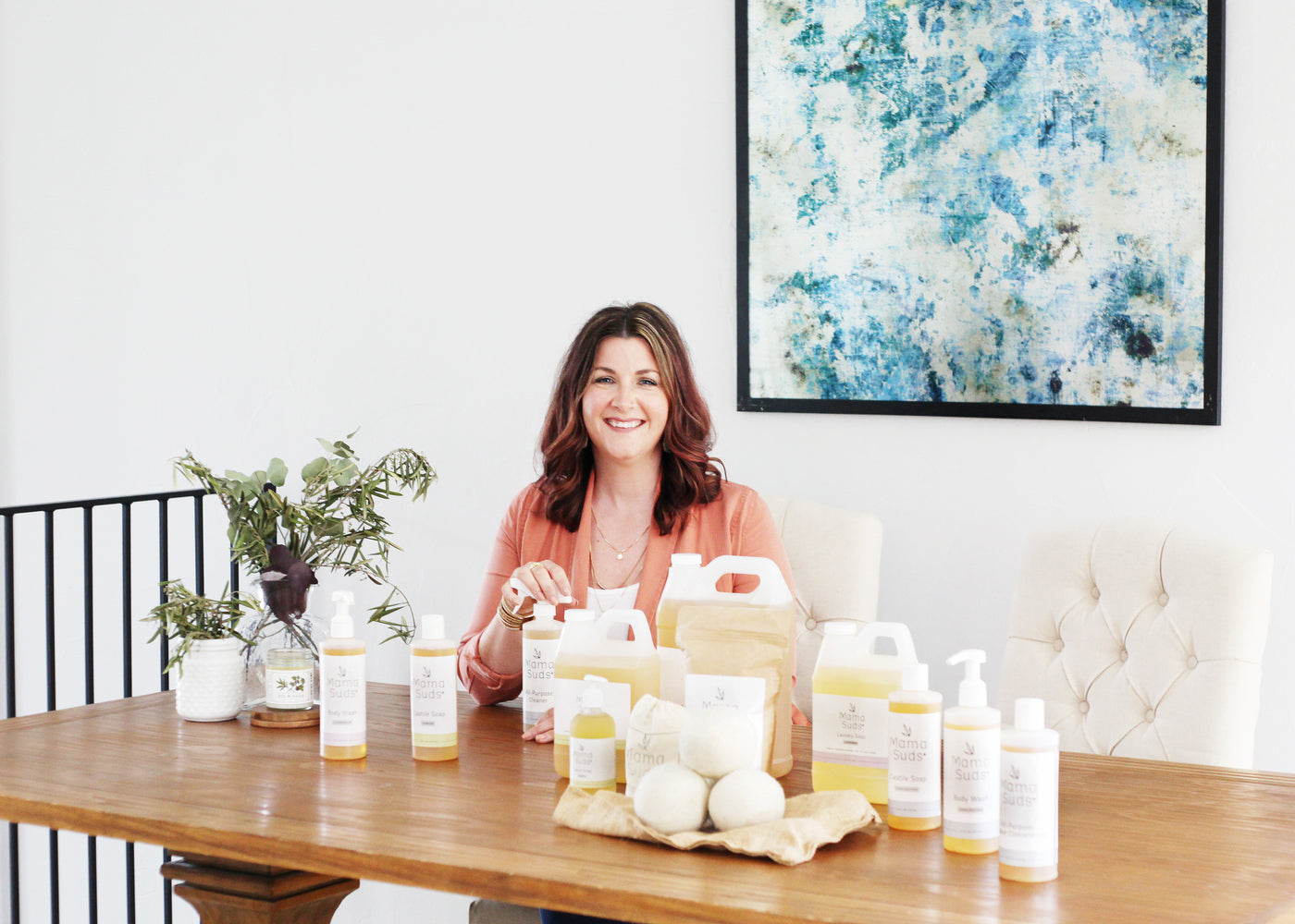 Michelle C. Smith of MamaSuds with products