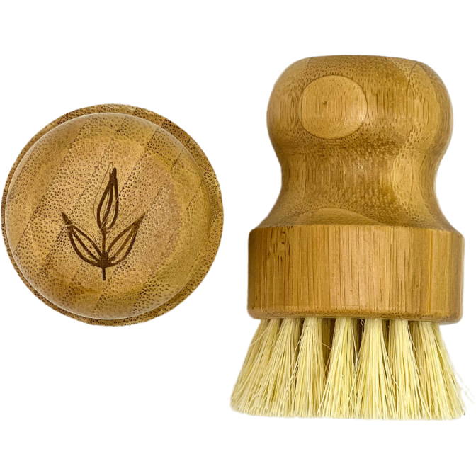 Bamboo and Sisal Pot Brush