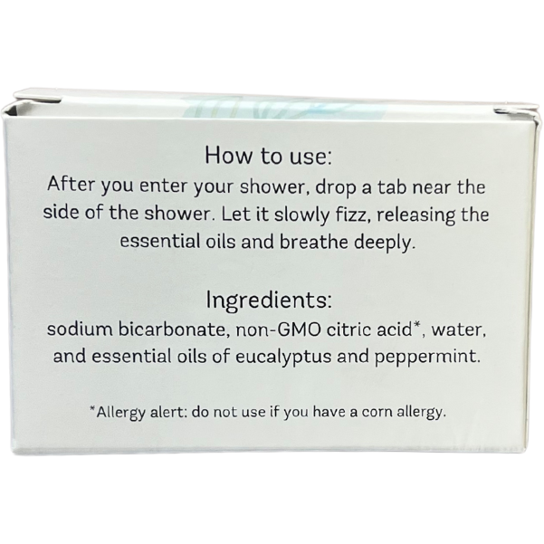 Shower Steamers back of box