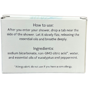 Shower Steamers back of box