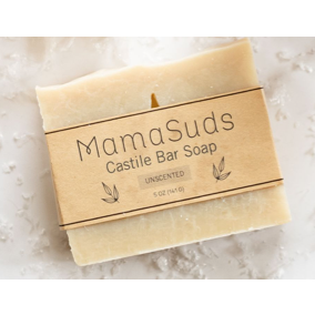 MamaSuds Castile Bar Soap Unscented